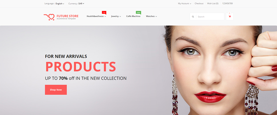 1 سلايدر لاحد المتاجر